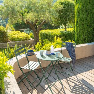 SILLA METÁLICA.PLEGABLE. VERDE