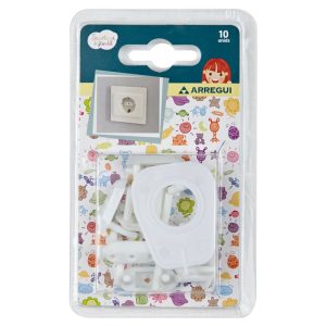 PROTECTOR DE ENCHUFES FIJO. 10 UDS.