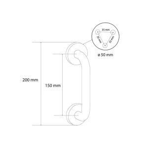 MANILLON SVM302. 150 MM. A. INOX.