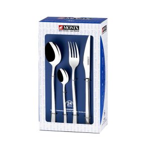 CUBIERTOS ACERO INOX GENOVA ESTUCHE 24PZ