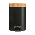 SERIE NATUREO. CUBO PEDAL 3L.NEGRO BAMBU