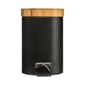 SERIE NATUREO. CUBO PEDAL 3L.NEGRO BAMBU