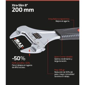 LLAVE GRADUABLE SWO XS 8" RATIO