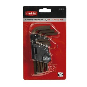 LLAVES ALLEN JGO.9 (1.5-10MM)RATIO