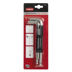 LLAVES ALLEN BOLA JG.8(2-10MM)RATIO