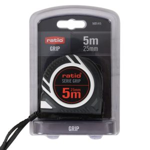 FLEXOMETRO CINTA 25/5 M. GRIP RATIO