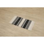 Alfombra Louxor 45x90 cm negro y natural