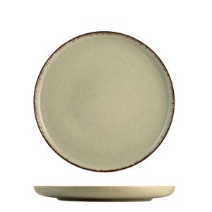 Plato postre porcelana PENGO Serie Pearl, 4 unidades