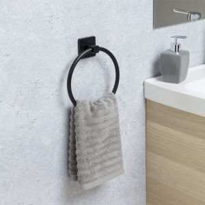 ACC. BAÑO NERO TATAY. ARO TOALLERO