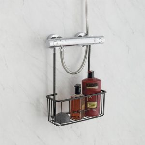 CESTILLO C/COLGADOR ALUMINIUM BLACK