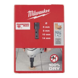 JUEGO 4 BROCAS DIAMOND MAX 6-8-10-14MM.