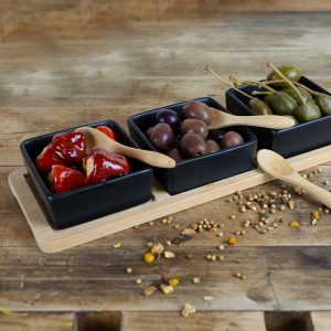 JUEGO APERITIVO 7 PZAS NEGRO MORITZ