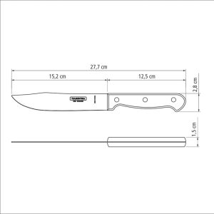 CUCHILLO P/COCINAR 15 CM POLYWOOD