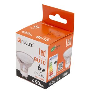 LAMPARA LED GU10 CRISTAL  5W 3000K 120º