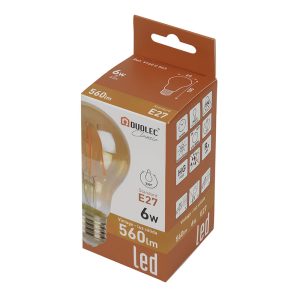 LAMP.LED FILAM.STAND  E27 8W 2500K VINTA