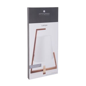 LAMPARA SOBREMESA GONG BAMBU BLANCO