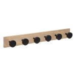 Perchero madera pared mod. Wood 6 pomos