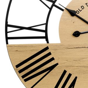 RELOJ PARED CLOVIS MDF/METAL 70 CM.
