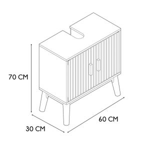 MOBILIARIO KLAUS.MUEBLE LAVABO 60X30x70