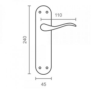 MANILLA PLACA 797  45X240X50MM LTD JGO2