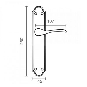 MANILLA PLACA 1666 45X250X55MM LTD JGO2