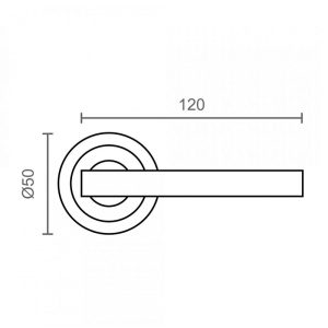 MANILLA ROSETA 606 Ø50MM NS NS JGO2
