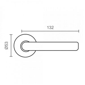MANILLA ROSETA 565 Ø53MM NS INOX JGO2