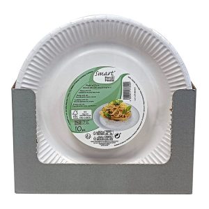 DISPLAY 15 PACKS 10 PLATOS 18CM. BLANCO