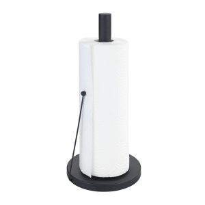 PORTARROLLOS PAPEL COCINA NEGRO WENKO