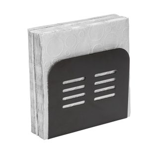 SERVILLETERO BACO METAL. NEGRO WENKO