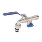 GRIFO CURVO ES.DOB.RACOR MAN.1/2X3/4X3/4