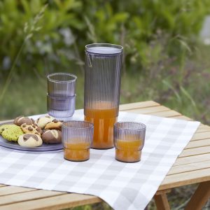 SET JARRA 1,1L+4 VASOS NEVE PS AHUMADO