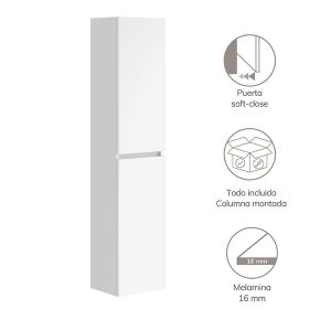 COLUMNA SUSPENDIDA ARTYSAN SLIM BLANCA