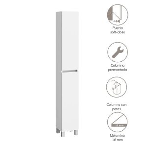 COLUMNA A SUELO ARTYSAN SLIM BLANCA