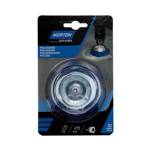 COPA FIELTRO PARA PULIDO 75MM.EJE 6 MM.