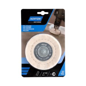 DISCO ALGODON PARA PULIDO 100MM.EJE 6 MM