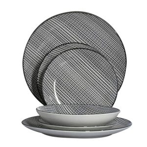 VAJILLA PORCEL. BOHEMIA SQUARE 18 PZS.