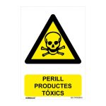 Señal de peligro en catalán PVC NMZ2 "PERILL PRODUCTES TÒXICS" 10 unidades