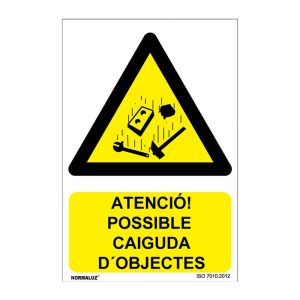 SEÑAL PERILL POSSIBLE CAIGUDA D'OBJECTES