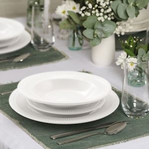 Plato llano porcelana PENGO Ala Dorique 6 unidades