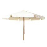 Parasol de madera con toldo de 3 metros