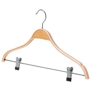 PERCHA MADERA LAMIN.PINZAS 3 UN. HABITEX