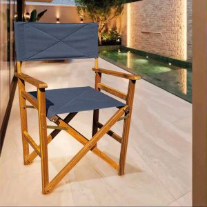 Juego de 2 sillones director plegable de jardín Mediterráneo