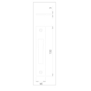 FRONTAL ACERO INOX PALANCA + GANCHO
