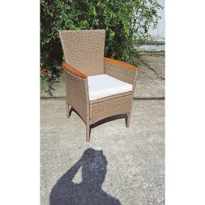 Juego de 2 sillones jardín serie Tahití