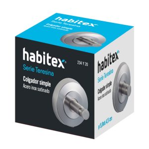 ACC. BAÑO INOX. COLGADOR SIMPLE HABITEX