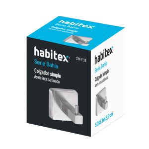 ACC. BAÑO INOX. COLGADOR HABITEX S/BAHÍA