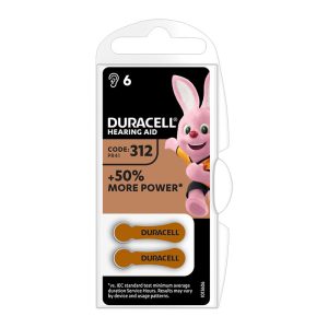 PILA AUDIFONO DA 312 DURACELL 6 UNIDADES