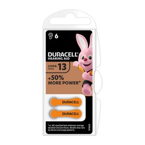 PILA AUDIFONO DA 13 DURACELL 6 UNIDADES