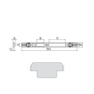 CERRADERO REGULABLE CENTRAL PERFIL